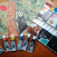 Akvarell festékek tubusban