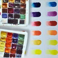 Pannoncolor akvarell festékek szilkében