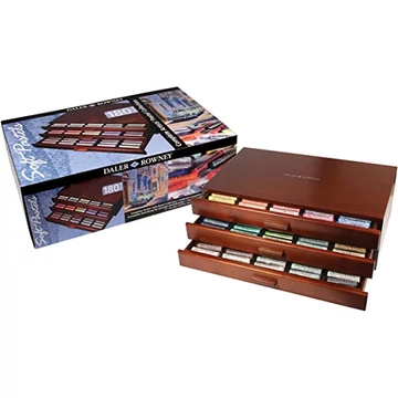 Daler-Rowney porpasztell fadobozban 180db Daler-Rowney porpasztell fadobozban 180db