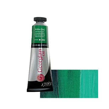 Daler-Rowney GEORGIAN OIL COLOUR 382 tüzes krómoxidzöld imit – 38 ml tubusos olajfesték