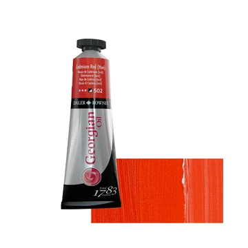 Daler-Rowney GEORGIAN OIL COLOUR 502 kadmium vörös imit – 38 ml tubusos olajfesték