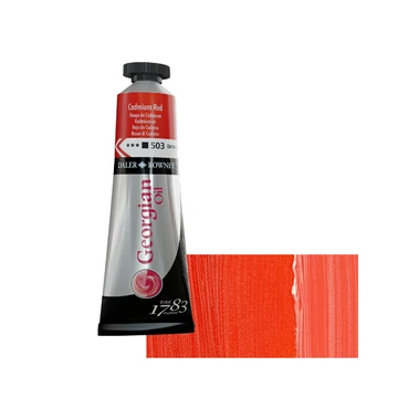 Daler-Rowney GEORGIAN OIL COLOUR 503 kadmium vörös – 38 ml tubusos olajfesték