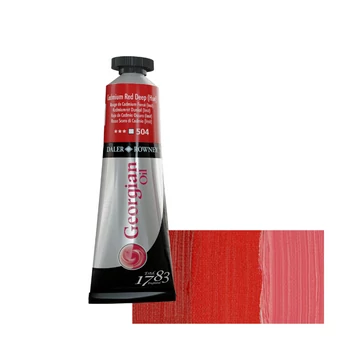 Daler-Rowney GEORGIAN OIL COLOUR 504 kadmium sötét vörös – 38 ml tubusos olajfesték Daler-Rowney GEORGIAN OIL COLOUR 504 kadmium sötét vörös – 38 ml tubusos olajfesték