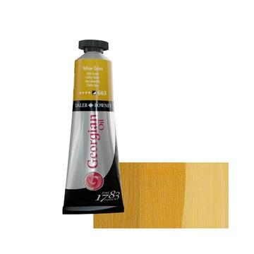 Daler-Rowney GEORGIAN OIL COLOUR 663 sárga okker – 38 ml tubusos olajfesték