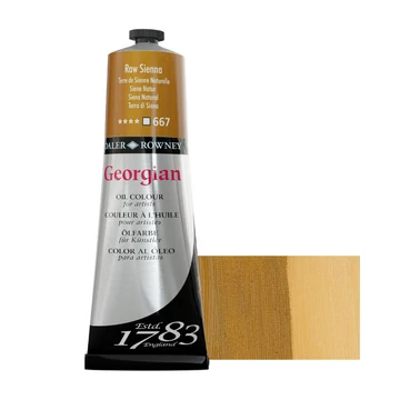 Daler-Rowney GEORGIAN OIL COLOUR 667 természetes sziéna – 225 ml tubusos olajfesték