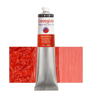Daler-Rowney GEORGIAN WATER MIXABLE OIL vizes olajfesték 503 kadmium vörös imit 200ml Daler-Rowney GEORGIAN WATER MIXABLE OIL vizes olajfesték 503 kadmium vörös imit 200ml