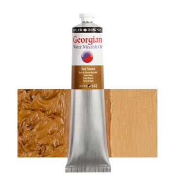 Daler-Rowney GEORGIAN WATER MIXABLE OIL vizes olajfesték 667 természetes sziéna 200ml Daler-Rowney GEORGIAN WATER MIXABLE OIL vizes olajfesték 667 természetes sziéna 200ml