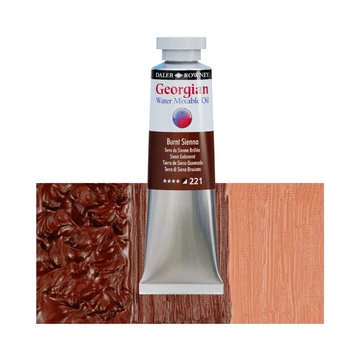 Daler-Rowney GEORGIAN WATER MIXABLE OIL vizes olajfesték 221 égetett sziéna 37ml Daler-Rowney GEORGIAN WATER MIXABLE OIL vizes olajfesték 221 égetett sziéna 37ml