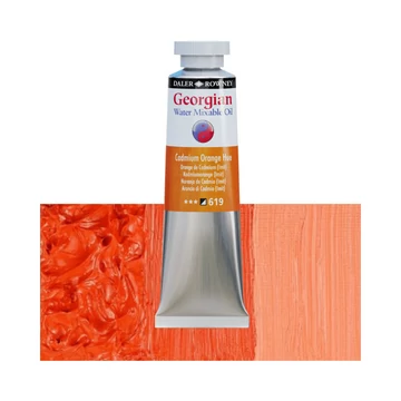 Daler-Rowney GEORGIAN WATER MIXABLE OIL vizes olajfesték 619 kadmium naracs imit 37ml Daler-Rowney GEORGIAN WATER MIXABLE OIL vizes olajfesték 619 kadmium naracs imit 37ml