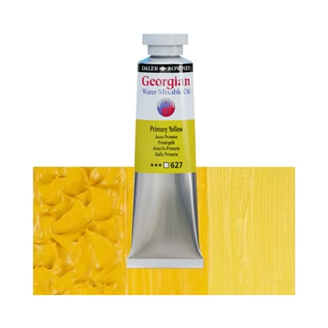 Daler-Rowney GEORGIAN WATER MIXABLE OIL vizes olajfesték 627 keverő sárga 37ml Daler-Rowney GEORGIAN WATER MIXABLE OIL vizes olajfesték 627 keverő sárga 37ml