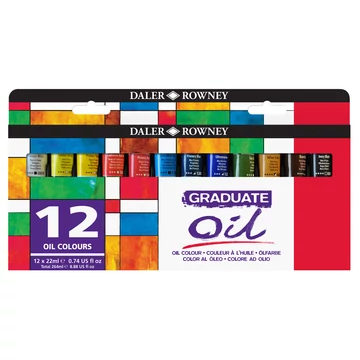 Daler-Rowney GRADUATE olajfesték készlet 12*22ml Daler-Rowney GRADUATE olajfesték készlet 12*22ml