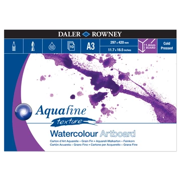 Daler-Rowney AQUAFINE kasírozott akvarell tömb A3 12lap 300g Daler-Rowney AQUAFINE kasírozott akvarell tömb A3 12lap 300g