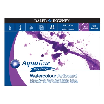 Daler-Rowney AQUAFINE tömb A4 12lap érdes 300g Daler-Rowney AQUAFINE tömb A4 12lap érdes 300g