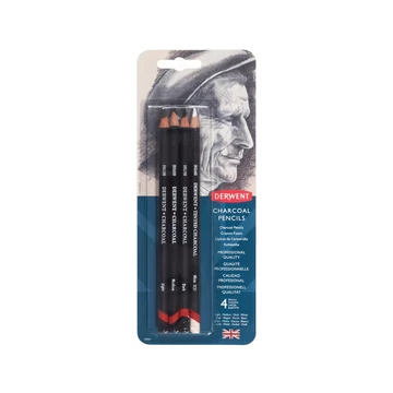 Derwent CHARCOAL szénceruza készlet bliszteres 4db-os Derwent CHARCOAL szénceruza készlet bliszteres 4db-os