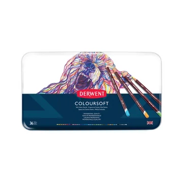 Derwent Coloursoft színesceruza készlet – 36 szín fémdobozban Derwent Coloursoft színesceruza készlet – 36 szín fémdobozban