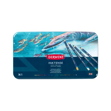 Derwent INKTENSE vízzel elmosható színes ceruza készlet fémdobozban – 36 szín Derwent INKTENSE vízzel elmosható színes ceruza készlet fémdobozban – 36 szín