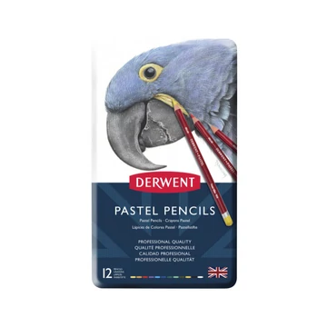 Derwent PASTEL pasztellceruza készlet 12 szín – művészi, lágy pasztellceruzák fémdobozban árnyékoláshoz és színátmenetekhez Derwent PASTEL pasztellceruza készlet 12 szín – művészi, lágy pasztellceruzák fémdobozban árnyékoláshoz és színátmenetekhez
