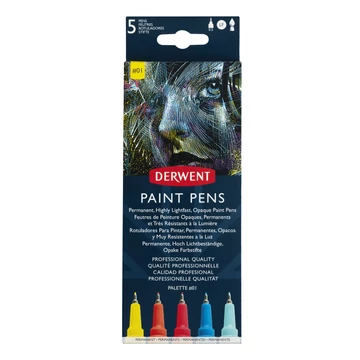 Derwent PAINT PEN filctoll 5db készlet #1 Derwent PAINT PEN filctoll 5db készlet #1