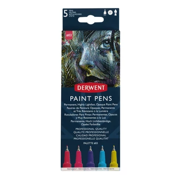 Derwent PAINT PEN filctoll 5db készlet #3 Derwent PAINT PEN filctoll 5db készlet #3