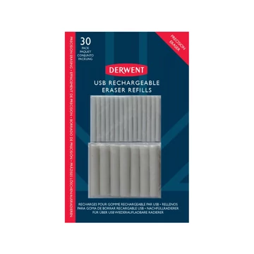 Derwent USB töltős elemes radírhoz pótradír 30db Derwent USB töltős elemes radírhoz pótradír 30db