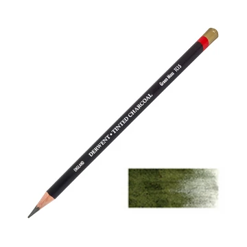 Derwent TINTED CHARCOAL színezett szénceruza mohazöld/green moss TC15 Derwent TINTED CHARCOAL színezett szénceruza mohazöld/green moss TC15