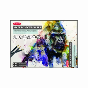 Derwent WATERCOLOUR akvarell tömb, A2 300g 12lap Derwent WATERCOLOUR akvarell tömb, A2 300g 12lap