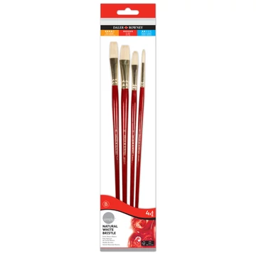 Daler-Rowney SIMPLY sörte ecsetkészlet hosszúnyelű 4db #2 Daler-Rowney SIMPLY sörte ecsetkészlet hosszúnyelű 4db #2