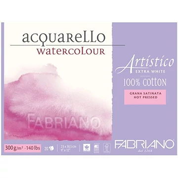 Fabriano ARTISTICO Extra White tömb – 23×30,5 cm, 20 lap, 300g sima akvarellpapír Fabriano ARTISTICO Extra White tömb – 23×30,5 cm, 20 lap, 300g sima akvarellpapír