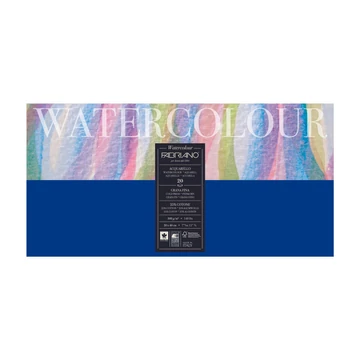 Fabriano WATERCOLOUR tömb – 20*40cm, 300g akvarellpapír, 20 lap, 4 oldalán ragasztott Fabriano WATERCOLOUR tömb – 20*40cm, 300g akvarellpapír, 20 lap, 4 oldalán ragasztott