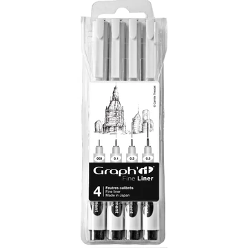 GRAPH'IT vízbázisú tűfilc  4db GRAPH'IT vízbázisú tűfilc  4db