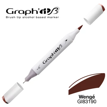 GRAPH'IT B kétvégű (ecset/tű) alkoholos filctoll 3190 wenge GRAPH'IT B kétvégű (ecset/tű) alkoholos filctoll 3190 wenge