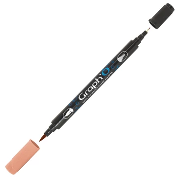 GRAPH'O kétvégű filctoll 3130 kesudió – vízbázisú marker ecset- és tűheggyel kreatív rajzoláshoz GRAPH'O kétvégű filctoll 3130 kesudió – vízbázisú marker ecset- és tűheggyel kreatív rajzoláshoz