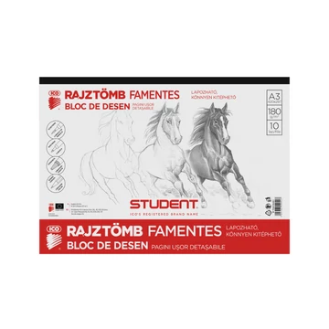 ICO Student  A3 rajztömb famentes 10lap 180g ICO Student  A3 rajztömb famentes 10lap 180g