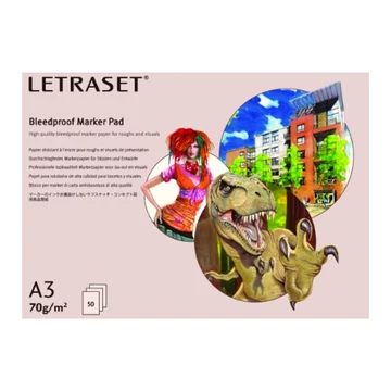 Letraset BLEEDPROOF MARKER gyakorló tömb A3 50lap 70g Letraset BLEEDPROOF MARKER gyakorló tömb A3 50lap 70g