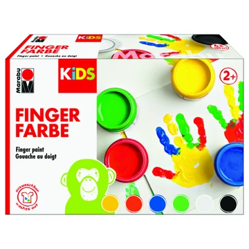 Marabu KIDS ujjfesték készlet 6*100ml Marabu KIDS ujjfesték készlet 6*100ml