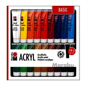 Marabu ACRYL akrilfesték tubusban – tartós, élénk színek különféle felületekre