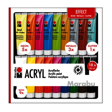 Marabu ACRYL akrilfesték tubusban – tartós, élénk színek különféle felületekre