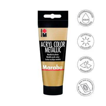 Marabu ACRYL COLOR METALLIC akrilfesték – fényes, csillogó metál színek