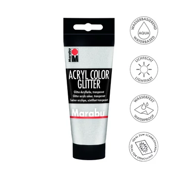 Marabu ACRYL COLOR GLITTER akrilfesték – csillámos, ragyogó dekorációs festék