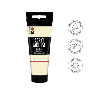 Marabu ACRYL MOUSSE akrilhab 222 vanília 100ml Marabu ACRYL MOUSSE akrilhab 222 vanília 100ml