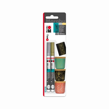 Marabu BRILLIANT filctoll készlet Delux 5 x 1-2 mm Marabu BRILLIANT filctoll készlet Delux 5 x 1-2 mm