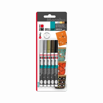 Marabu BRILLIANT filctoll készlet Design 2 x 1-2 mm Marabu BRILLIANT filctoll készlet Design 2 x 1-2 mm