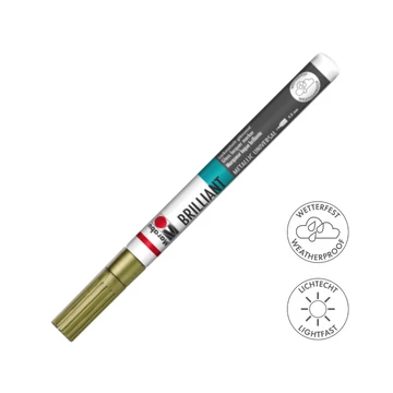 Marabu BRILLIANT fényes akril filctoll 0,8mm 084 arany Marabu BRILLIANT fényes akril filctoll 0,8mm 084 arany