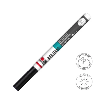 Marabu BRILLIANT fényes akril filctoll 1-2mm 073 fekete Marabu BRILLIANT fényes akril filctoll 1-2mm 073 fekete