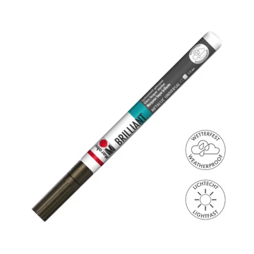 Marabu BRILLIANT fényes akril filctoll 1-2mm 087 réz Marabu BRILLIANT fényes akril filctoll 1-2mm 087 réz