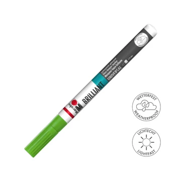 Marabu BRILLIANT fényes akril filctoll 1-2mm 155 kivi Marabu BRILLIANT fényes akril filctoll 1-2mm 155 kivi