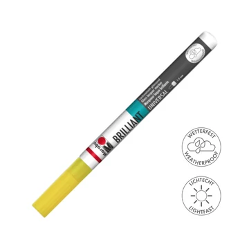 Marabu BRILLIANT fényes akril filctoll 1-2mm 220 napsárga Marabu BRILLIANT fényes akril filctoll 1-2mm 220 napsárga