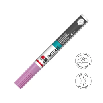 Marabu BRILLIANT fényes akril filctoll 2-4mm 033 pink rózsaszín Marabu BRILLIANT fényes akril filctoll 2-4mm 033 pink rózsaszín