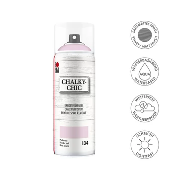 Marabu CHALKY CHIC krétafesték spray 134 púder rózsaszín 400ml Marabu CHALKY CHIC krétafesték spray 134 púder rózsaszín 400ml
