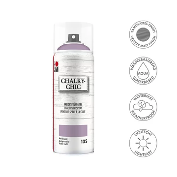 Marabu CHALKY CHIC krétafesték spray 135 antik lila 400ml Marabu CHALKY CHIC krétafesték spray 135 antik lila 400ml
